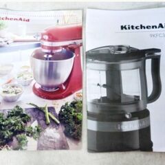 KitchenAid　3.5 カップ ミニフードプロセッサー　9KFC3516HT　動作良好　色ホットソース　赤　50/60Hz　　みじん切り　ドレッシングの画像