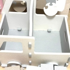 収納　ボックス　車　パズル　知育　知育玩具　　安心　安全　軽量　トラック　乗り物　DIY 箱　手作り　おもちゃ　キッズ　子供　アースカラー　パステル　安心　男の子　女の子　ふわふわ　ジョイント　マット　組み立て　パズル　ビルディングブロック ソフト積み木 ブロックセット 保育園 幼稚園 教室 幼児 屋内遊具 教育　積み木の画像