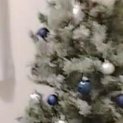 クリスマスツリー スノータイプ 180cm 大きめ トップスター付き Christmas Xmas ニトリ NITORIの画像