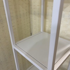 美品　　白色スチー5段棚の画像
