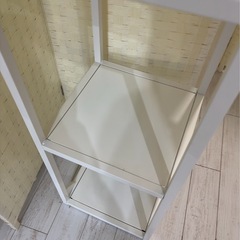 美品　　白色スチー5段棚の画像