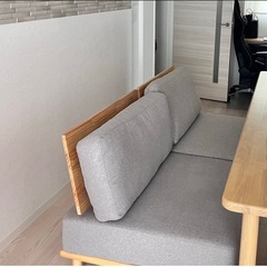 Ricordo リコルド ソファ  ローソファ グレー 2脚セット の画像
