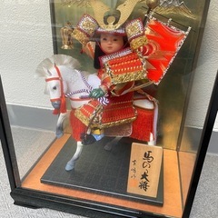 5月人形　馬乗り大将　兜　馬　