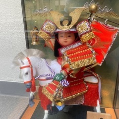 5月人形　馬乗り大将　兜　馬　の画像