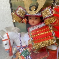 5月人形　馬乗り大将　兜　馬　の画像