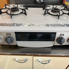 ガスコンロ2口グリル付きの画像