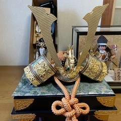 五月人形フルセット　吉岡監修「八幡太郎」兜・太刀・弓・屏風　上質...