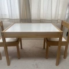 IKEA LÄTT レット キッズテーブル　キッズチェア