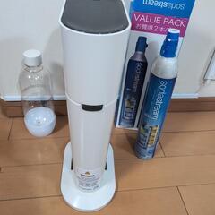 ソーダストリーム soda stream ジェネシス V2 本体 ホワイト + 炭酸ガス1本の画像
