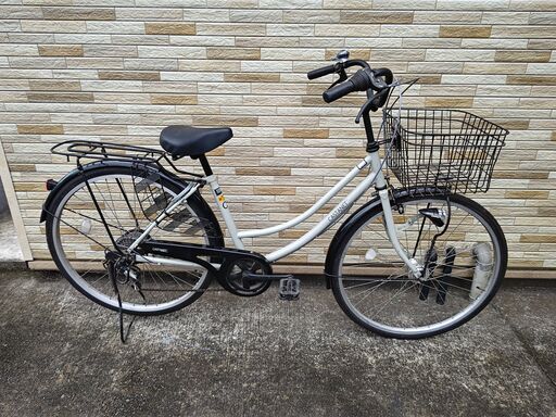 中古自転車 6段変速 26インチ LEDオートライト 軽整備済み 防犯登録対応 町田市 相模原市 MM468