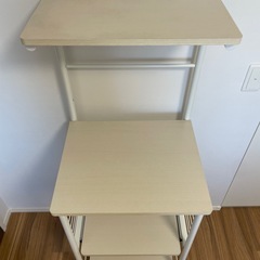 キッチンワゴン　キャスター付きの画像