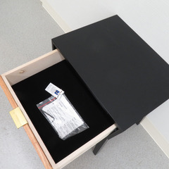 AZUMAYA (東谷) ナイトテーブル ブラック GT-311BK 組立済み 完成品 未使用品 【コンプオフ金沢野々市店】の画像