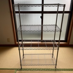 【お受け渡し者決定しました】3段スチールラック（幅広、幅短）