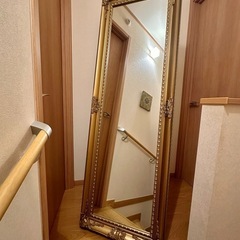アンティーク調　ミラー　姿見　ゴールド　美品　取引先決定