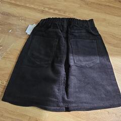 お値下げ中！新品未使用 コーデュロイ スカート 黒 Lサイズの画像
