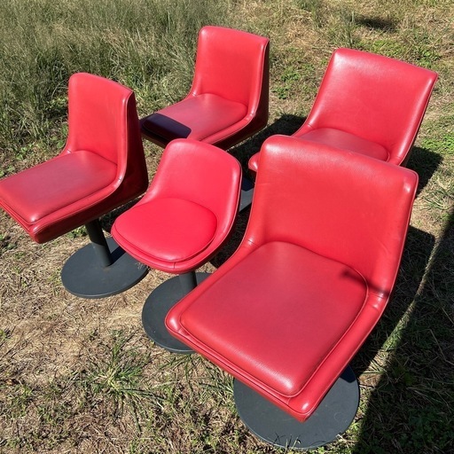 一人用回転椅子5個セット中古品