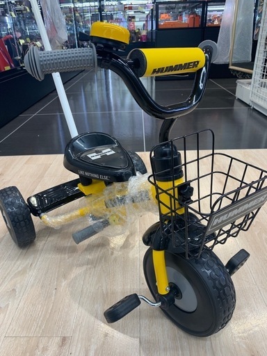 【ジャングルジャングル岸和田和泉インター店】⭐︎新品⭐︎ 三輪車 HUMMER イエロー 73723 和泉市 堺市 岸和田市 泉大津市