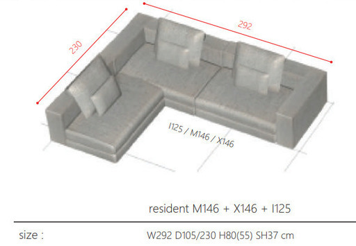 moda en casa / モーダ・エン・カーサ コーナーソファ RESIDENT SOFA