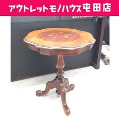 サイドテーブル 猫脚 イタリアン調 コーヒーテーブル ミニテーブ...