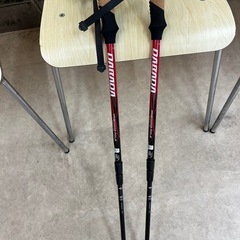 杖。トレッキングホール