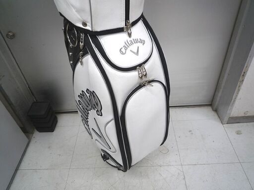 ゴルフ キャディバッグ キャロウエイ KH1805 ホワイト×ブラック Callaway 中古 苫小牧西店