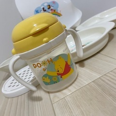 ベビー用品 
ディズニー ピジョン離乳食 セット マグ お皿の画像
