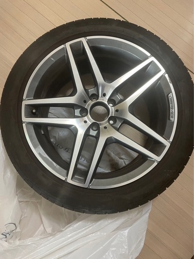 ベンツ純正アルミホイール付きタイヤ275/40R19 ブリジスト1本のみ