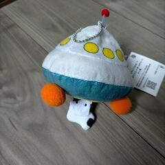 【未使用品☆ぶるぶる震える!!】 UFOにキャトられる!?   ぬいぐるみ  ボールチェーン  マスコットの画像