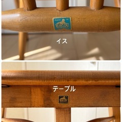 ERCOL アーコール ヴィンテージ家具 チェア•テーブルセットの画像