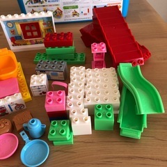 値下げ⭐️パン工場とすべり台のおうちブロックバケツ⭐️の画像