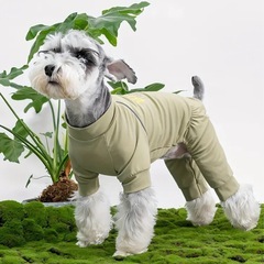 【new】かわいい♡ くすみグリーン　犬　猫　服 Lサイズの画像