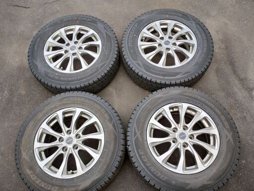ダンロップウインターマックスSJ8+　215/70R16  ホイール付き4本セット