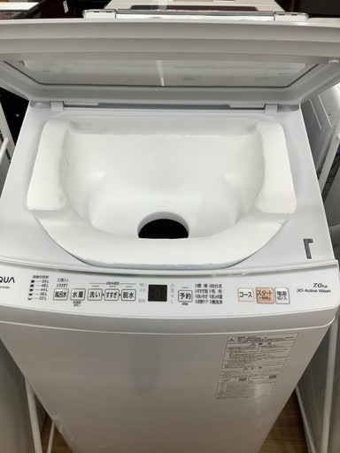 AQUA 全自動洗濯機 リファービッシュ品 2024年製 7.0kgのご紹介‼︎ 