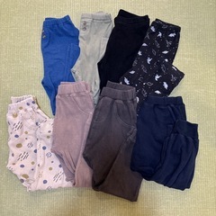 男の子 キッズ110 秋冬長ズボン ボトムスまとめ売り 8枚セット