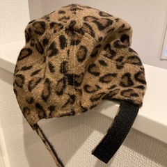 帽子　豹柄キャップの画像