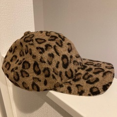 帽子　豹柄キャップ