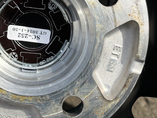 Loxarny sport 15インチ 4H 100 5.5J +50 アルミホイール + GOODYEAR 185/60R15 2023年製 走行1期のみ ガリ無し バリ溝 中古美品！ ①