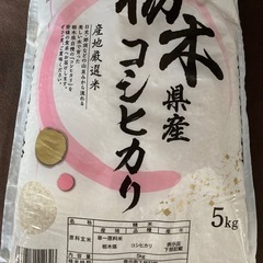 栃木県産コシヒカリ5kg