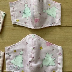手作りマスク（2〜4歳用）5枚セットの画像