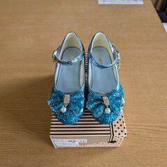 D351　ガールズ ドレスシューズ ウェディング パーティー ヒール メリージェーン プリンセスの画像