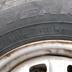 プロボックス　155/80R13　グッドイヤー　アイスナビ6(スタッドレス／ホイール付)4本セットの画像