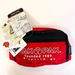 YAKPAK ウエストバッグ ヤックパック ボディバッグ レッド 赤の画像