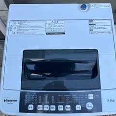 近隣配達無料　Hisense 洗濯機 2020年式 5.5kgの画像