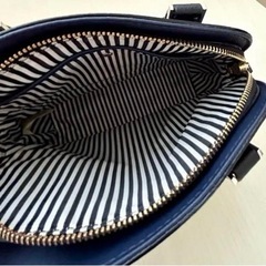 【kate spade】　ショルダーバッグ ネイビー×ベージュの画像
