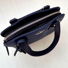 【kate spade】　ショルダーバッグ ネイビー×ベージュの画像