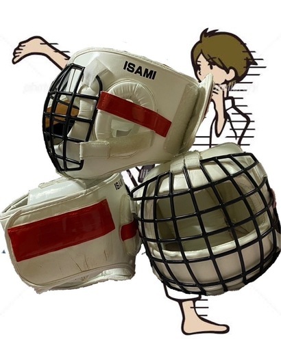 今週限定値下げ˶˃ᴗ˂˶  フルコンタクト用空手ヘッドギア＆サポーターset