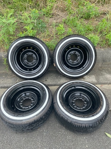 ハイエース　ホワイトリボン　鉄チン加工