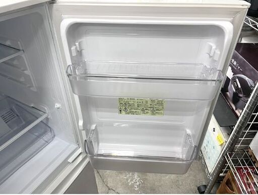 2ドア冷蔵庫 137L 2020年製 シャープ SJ-D14F-W ホワイト 白 130Lクラス SHARP ☆札幌市 白石店 