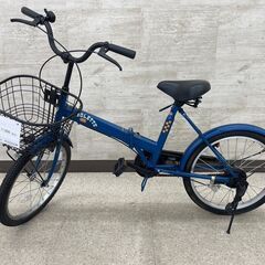 ★ジモティ割あり★ サイクルベースあさひ 自転車 一般 20インチ 青 クリーニング済み TJ9333
