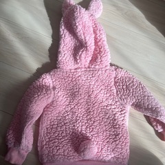 ベイビードール　　うさぎ耳　もこもこパーカー　90cmの画像